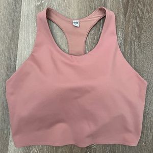 Uniqlo Pink Women’s Sports Bra Top - Medium, fits like a Small